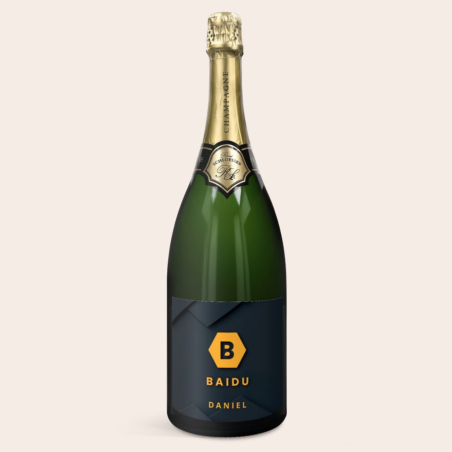 Personalised Champagne Gift - René Schloesser Magnum Personalised Champagne Gift - René Schloesser Magnum