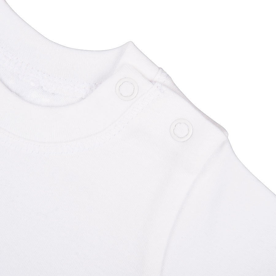 Tricou personalizat pentru bebeluși - Mânecă lungă - Alb - 62/68