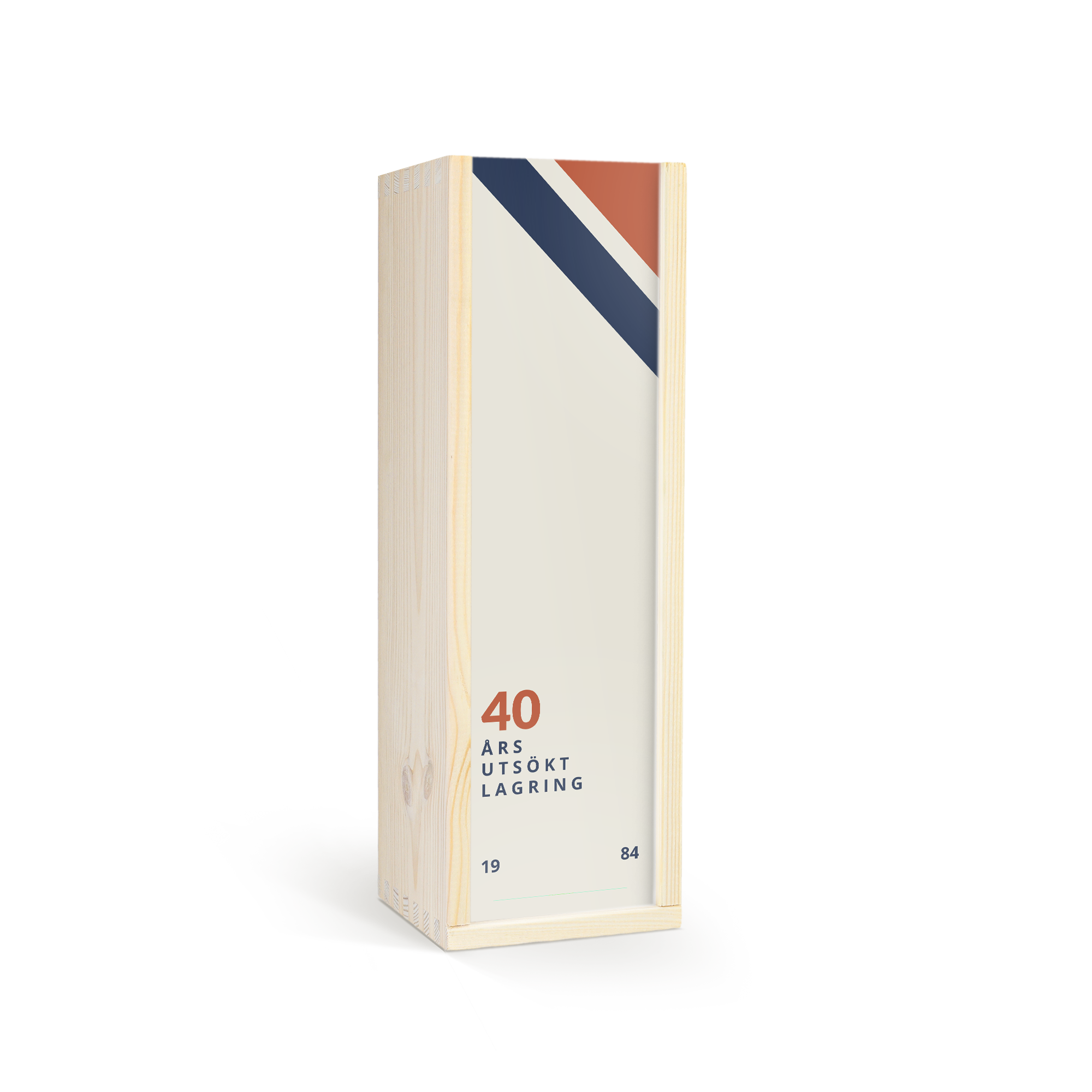 Jack Daniels whisky i personlig träväska