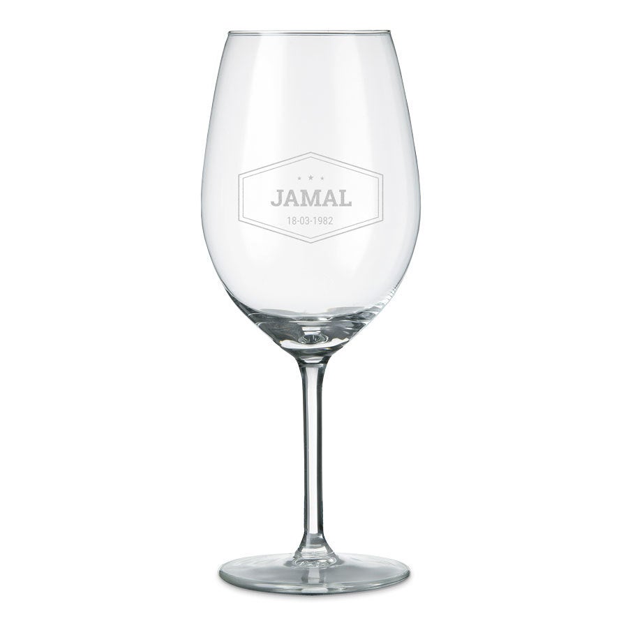 Copa de vino tinto grabada Copa de vino tinto grabada
