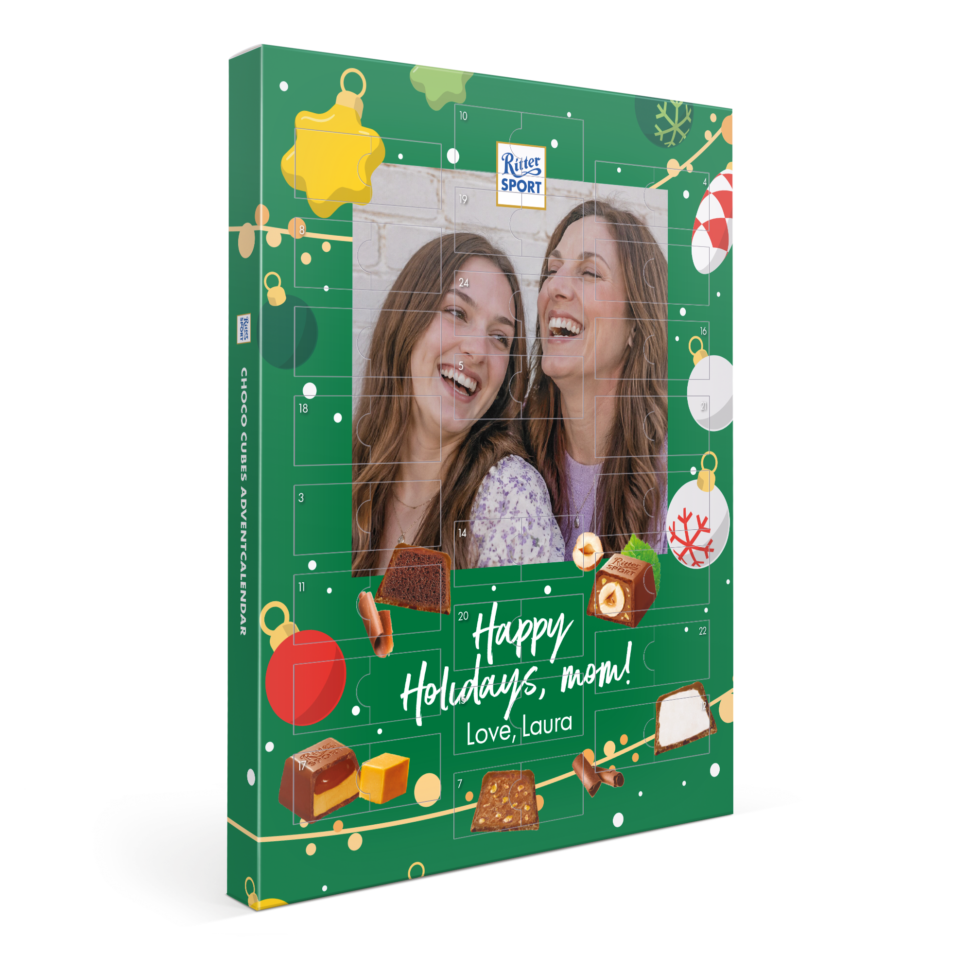 Personalised Advent Calendar - Ritter Sport Chocolate