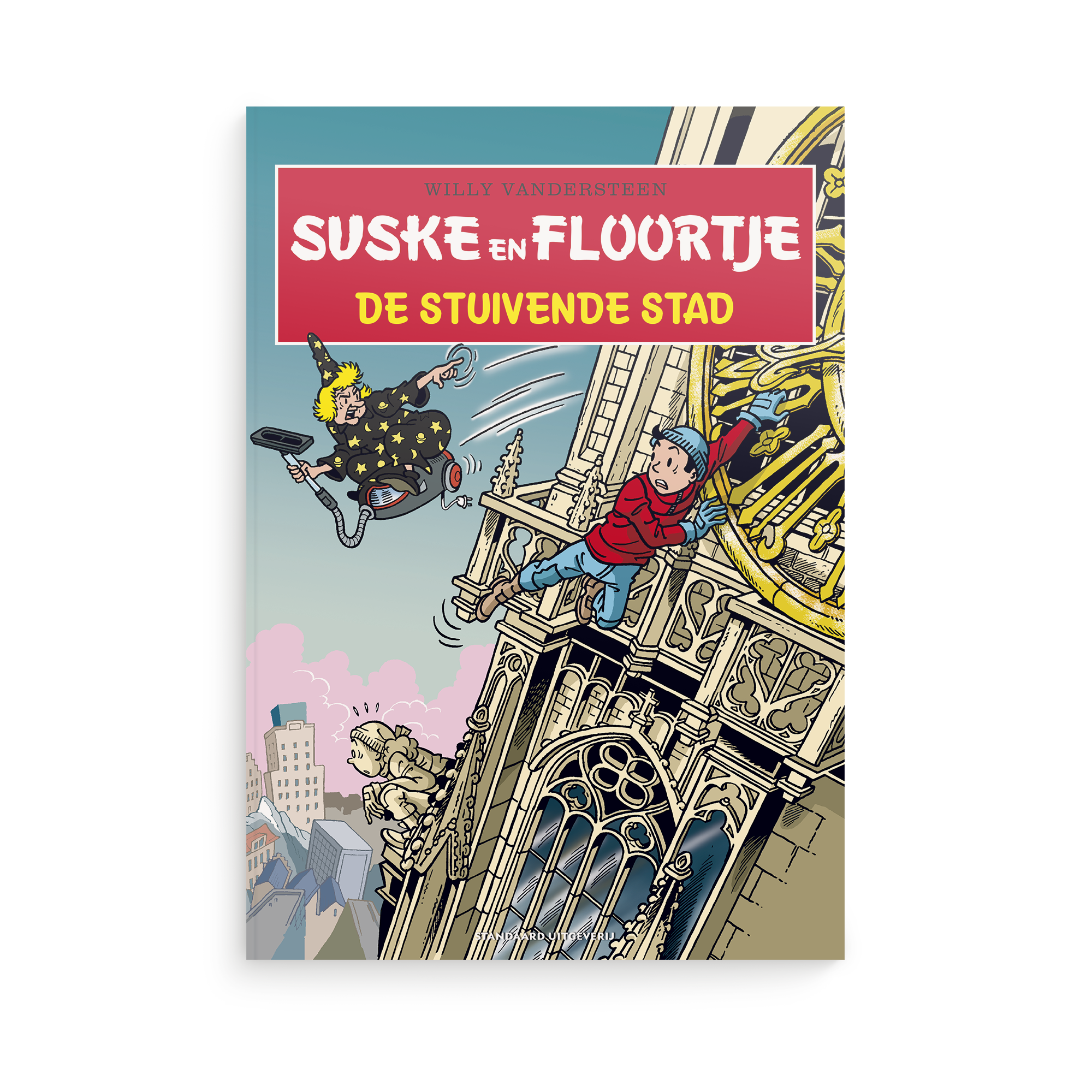 Boek "Suske en Wiske - De Stuivende Stad" met naam
