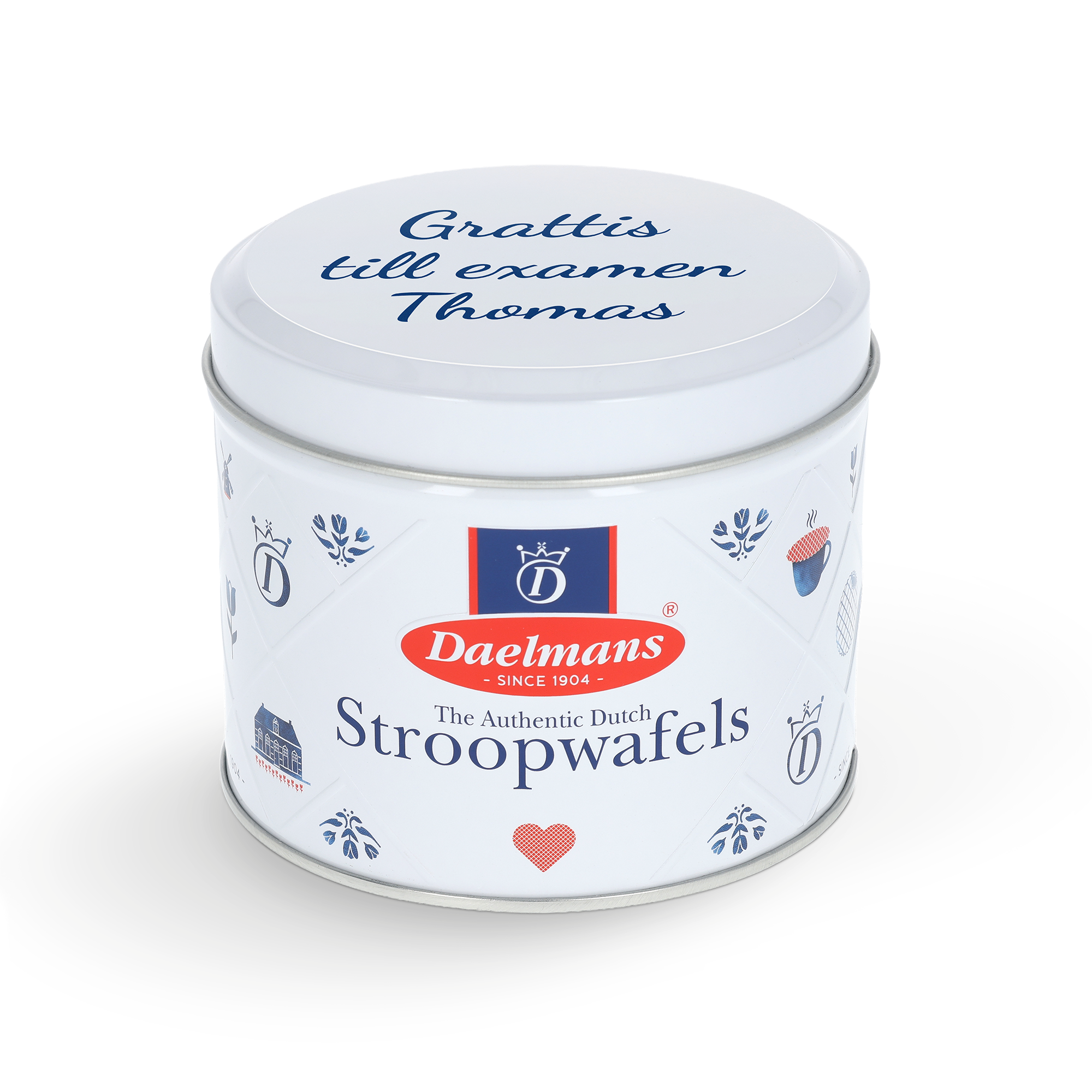 Personlig stroopwafelburk – Daelmans