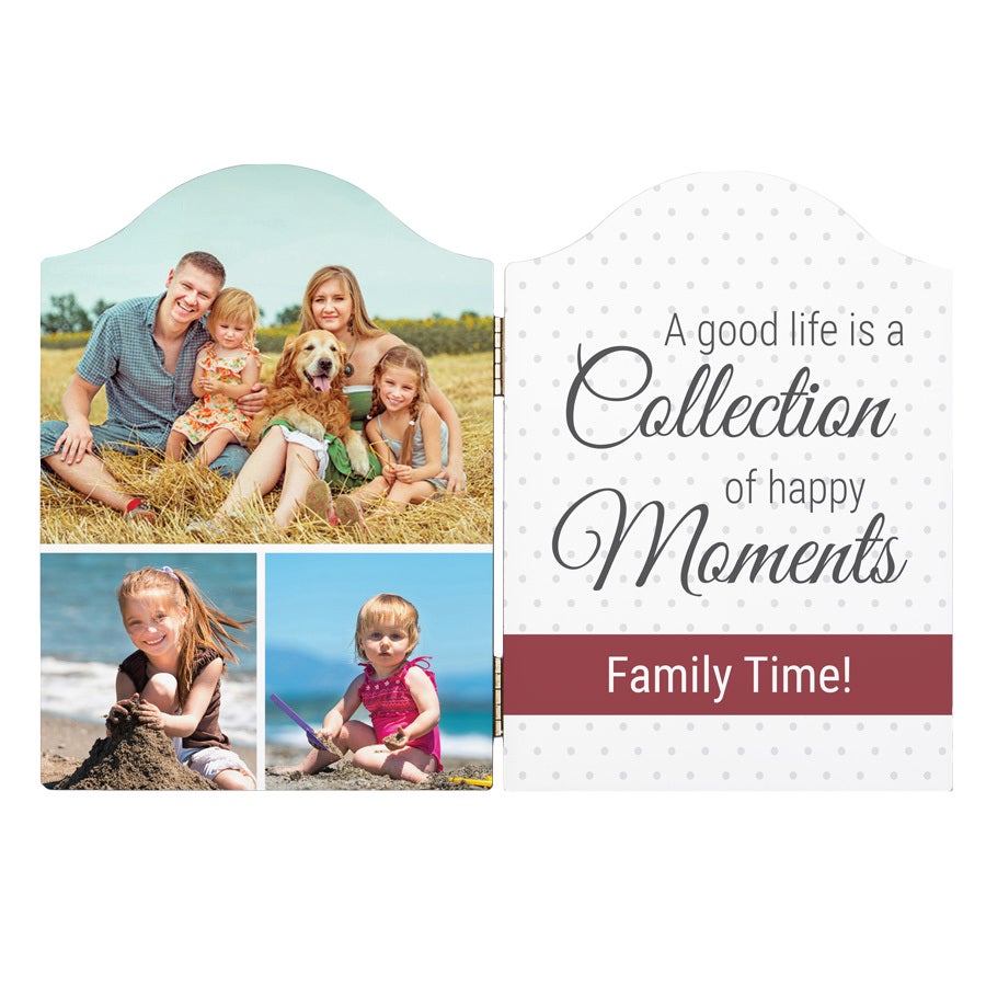 Marco de fotos con bisagras