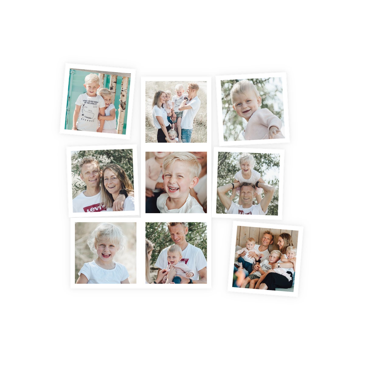 Fotomagnesy - 5x5 cm - 9 szt