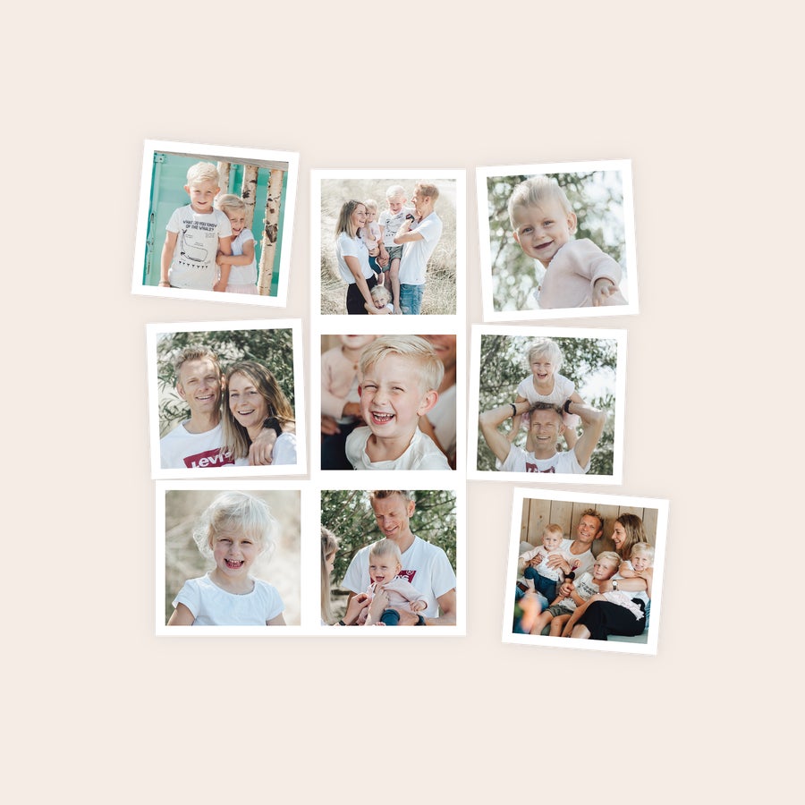 Folha de ímanes Ímanes de frigorífico personalizados com várias fotos de família, um presente para surpreender.