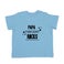 T-shirt bébé personnalisé - Manches courtes - Bleu ciel - 50/56