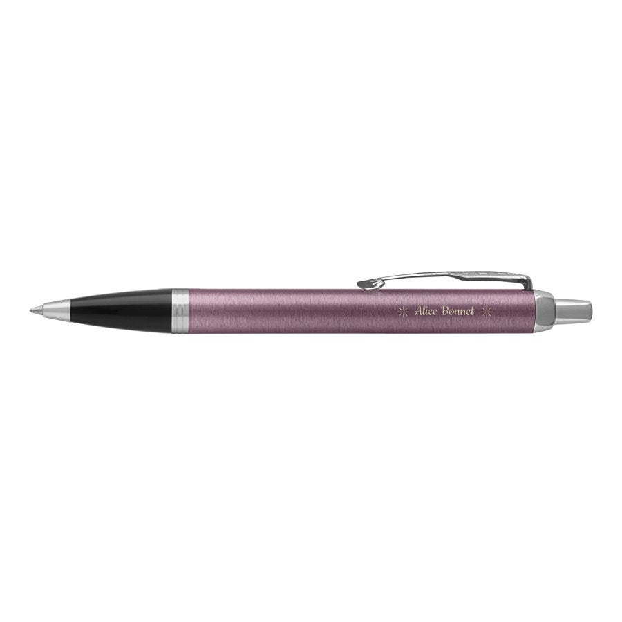  Stylo à bille Parker IM personnalisé - Droitier (violet)