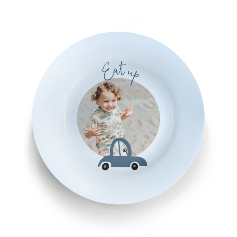 Personalised children's plate - BPA-free - Dishwasher-safe