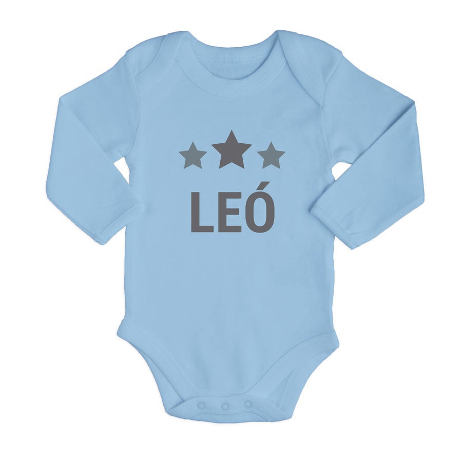 Body bébé - Manches longues - Bleu clair - 62/68