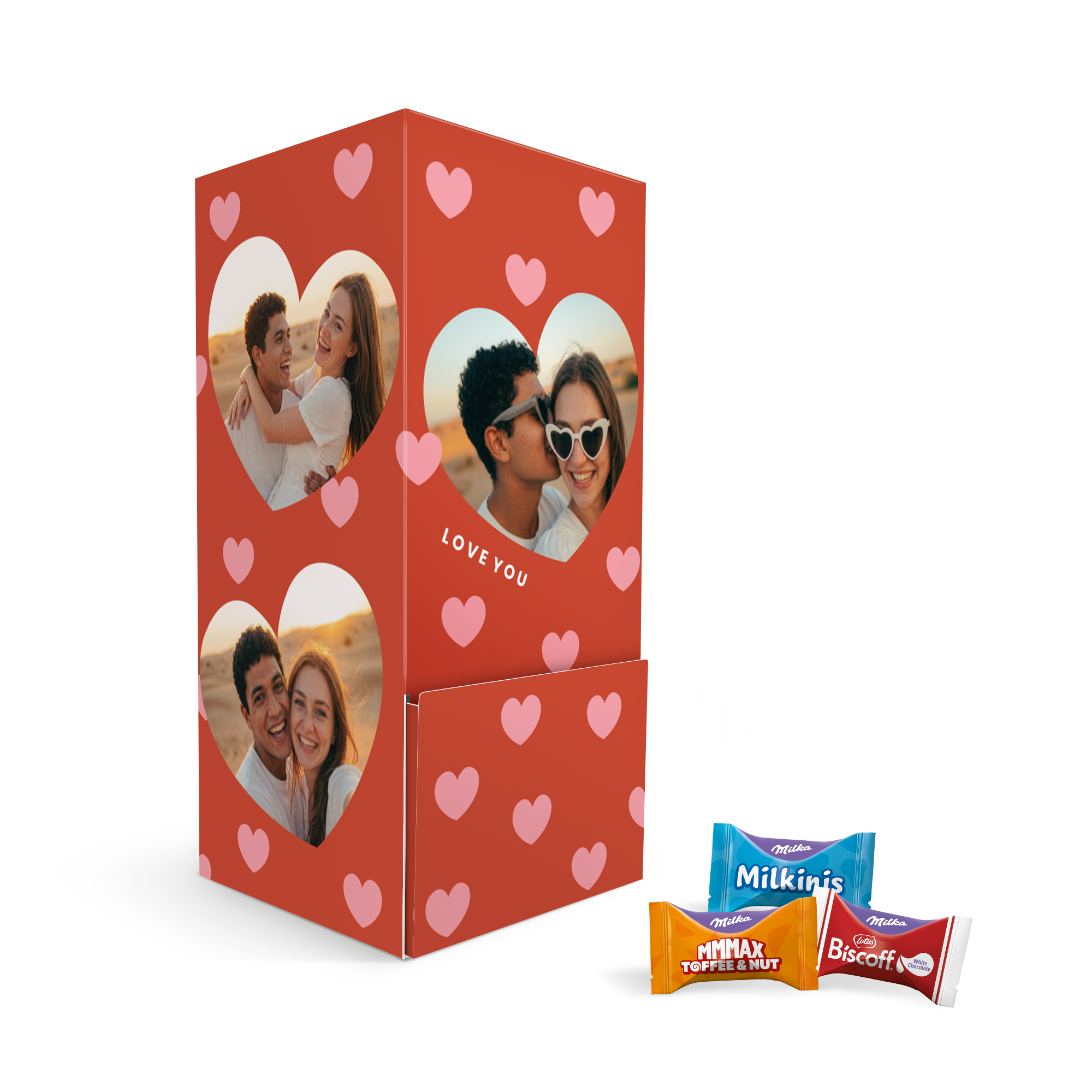 Personalised dispenser with Milka Favourites