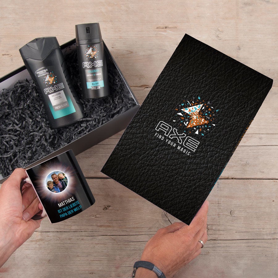 Axe Geschenkset -  Zaubertasse Leather & Cookies