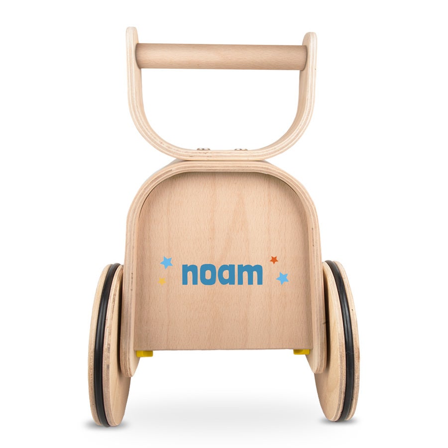 Voiture porteur enfant avec nom - en bois