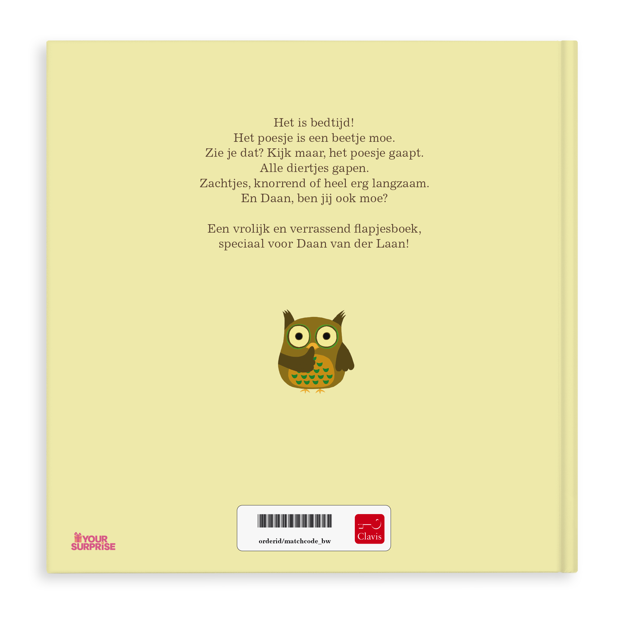 Boek "Iedereen gaapt - XXL " personaliseren