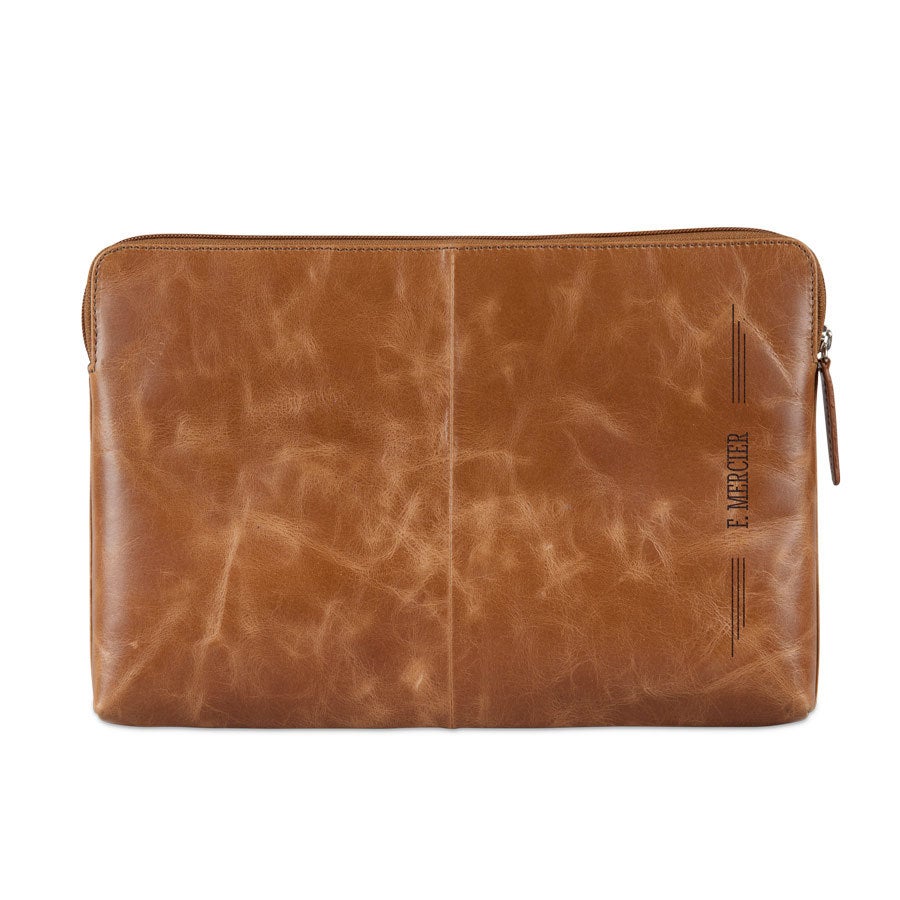 Pochette ordinateur cuir personnalisée