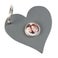 Click Keyring Heart - Grey