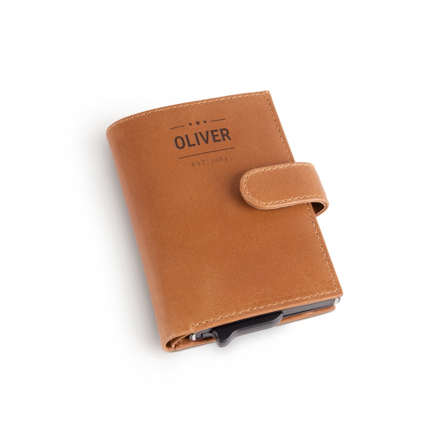 1983 check and leather card case on sale