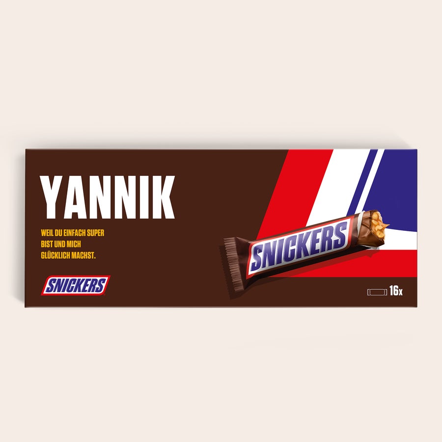 XXL Snickers personalisieren XXL Snickers personalisieren