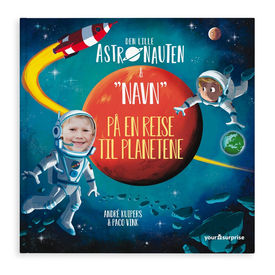 Barnebok med navn og foto - Den lille astronauten