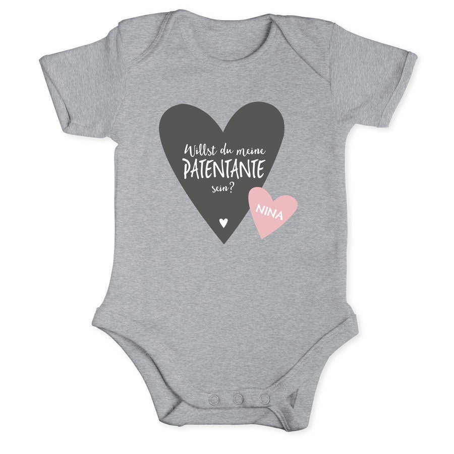 Willst du meine Patentante werden Baby Body - Weiß - 50/56