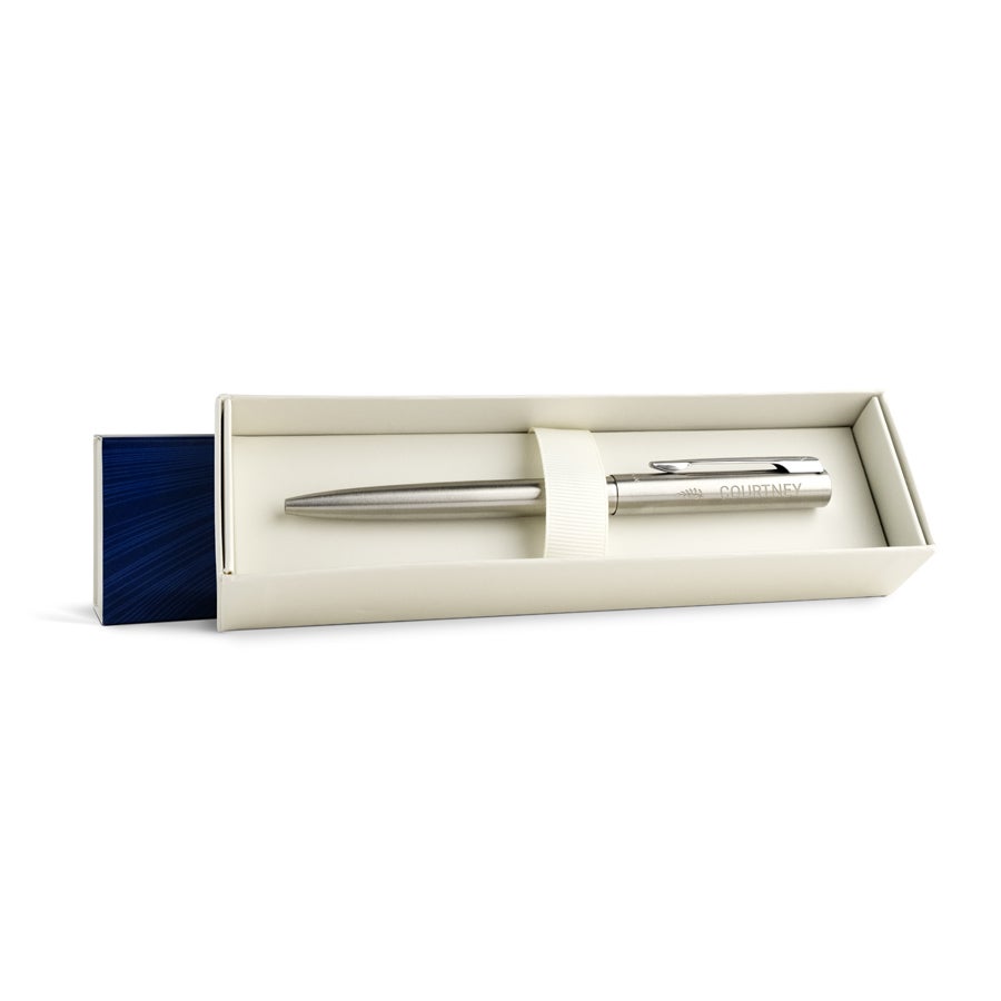 Personalised pen - Waterman - Crome Graduate - Ballpoint - Engraved - Right-handed