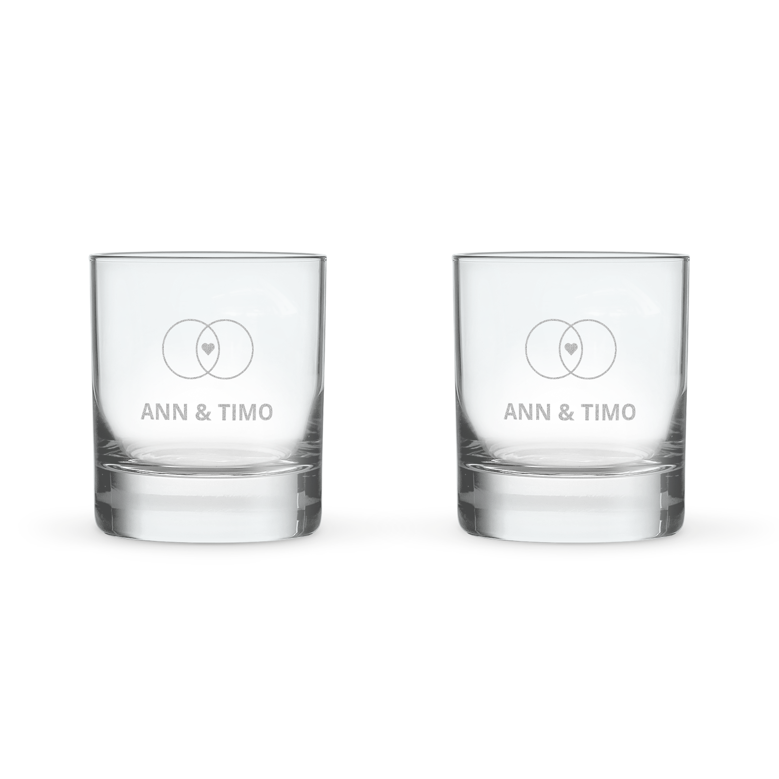 Tumbler Glas mit Gravur