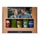 Packs de cerveza internacional con foto y texto
