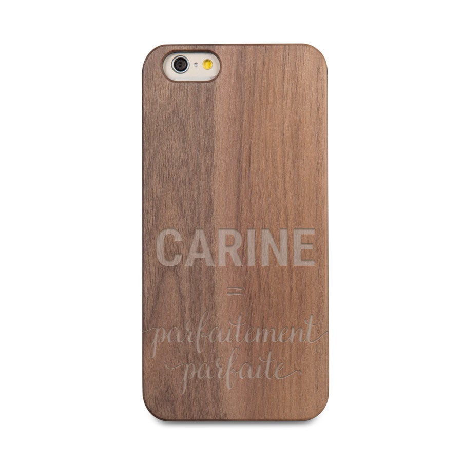Coque en bois iPhone 6s - Gravée