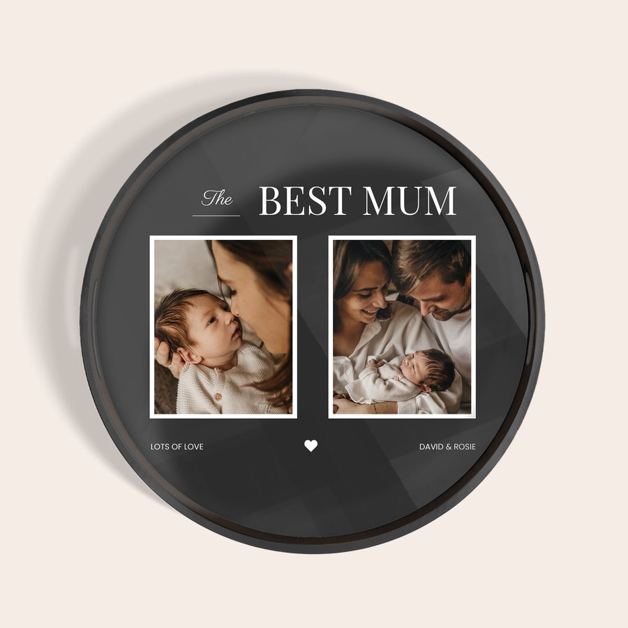 Personalised serving platter - Round Personalised serving platter - Round