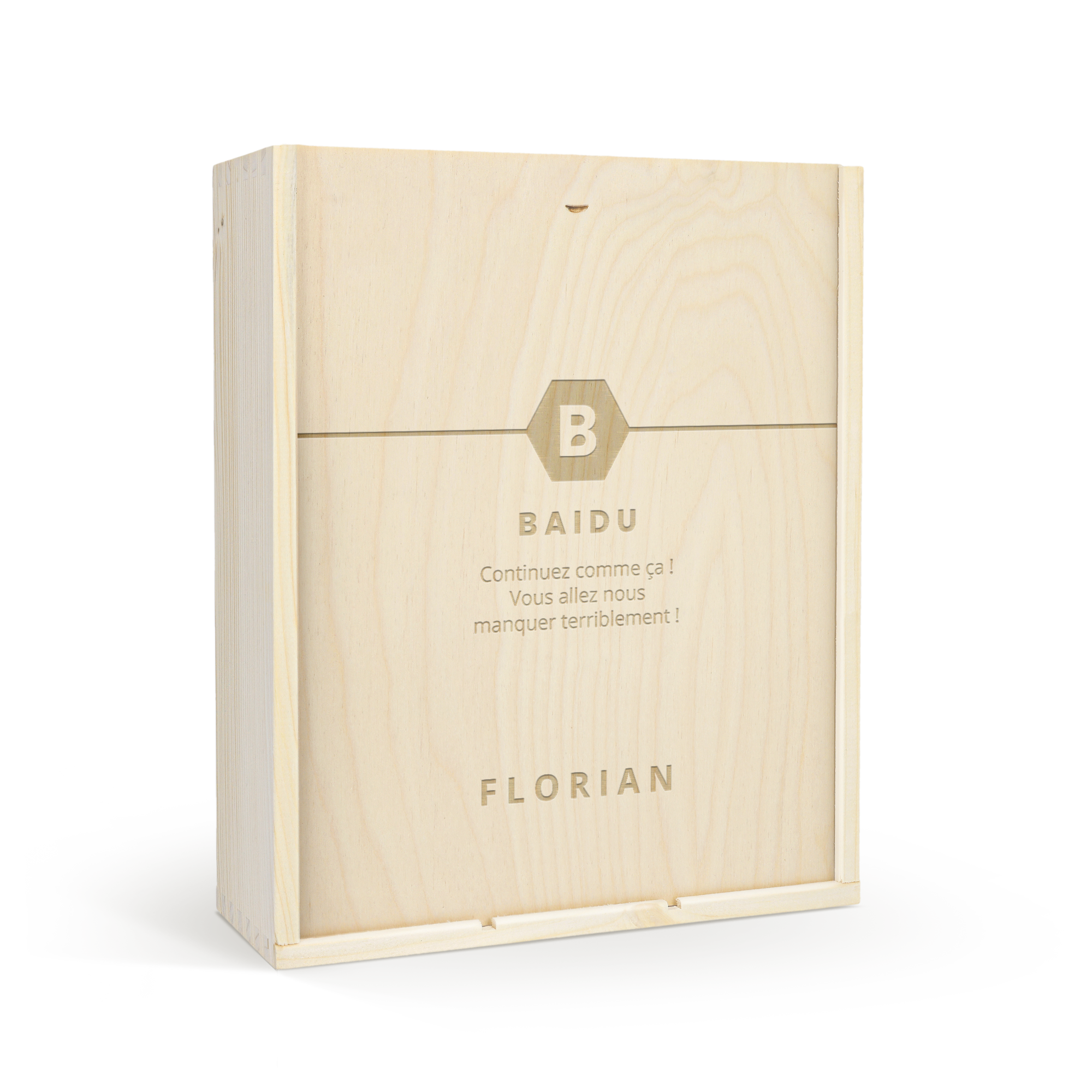 Coffret vin Maison de la Surprise Chardonnay personnalisé