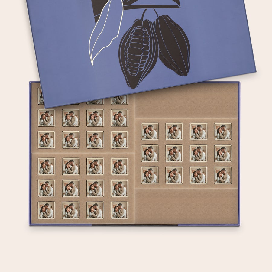 Chocolade bonbons met foto Chocolade bonbons met foto