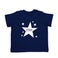 T-shirt bébé personnalisé - Manches courtes - Bleu marine - 50/56