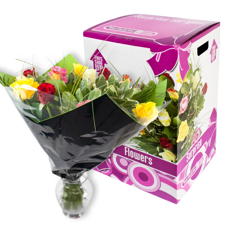 Bloemen - Boeket Rozen Divers Luxe
