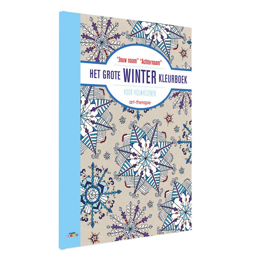 Het grote winter kleurboek voor volwassenen met naam en foto - Softcover