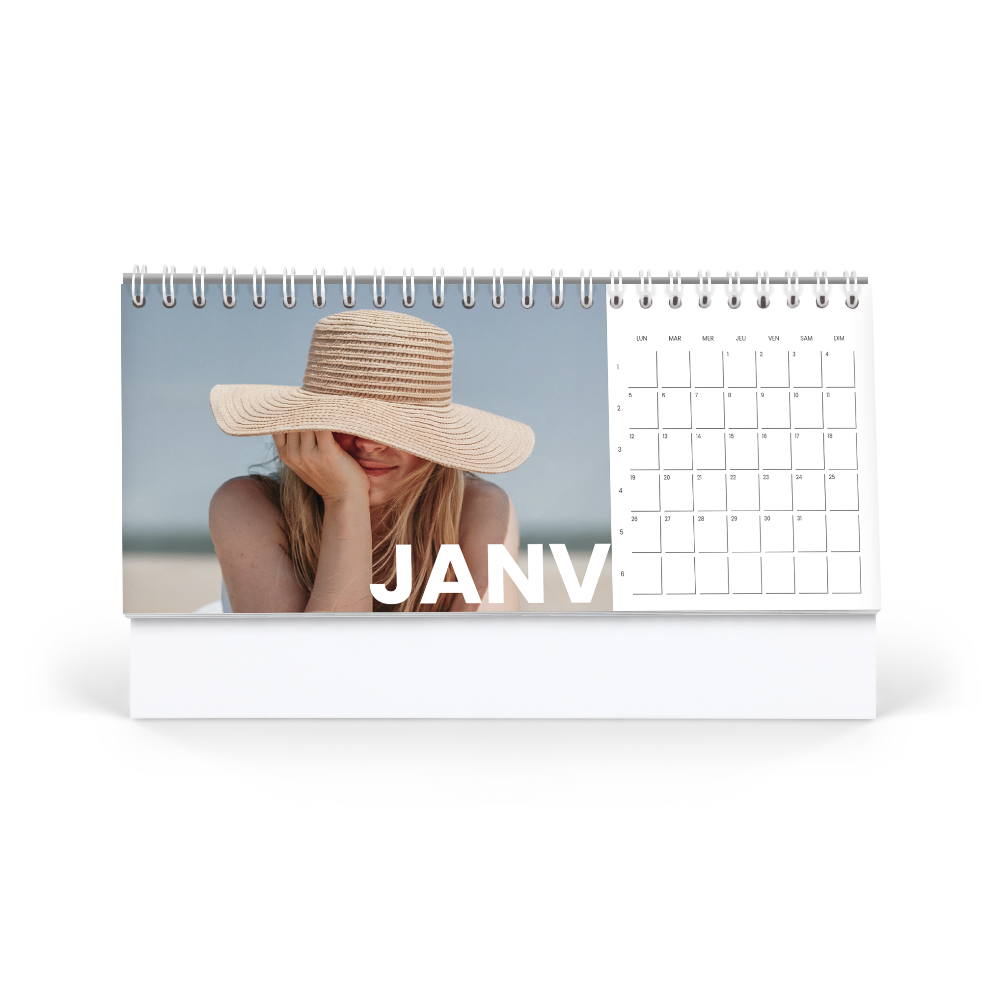 Calendrier de bureau personnalisé
