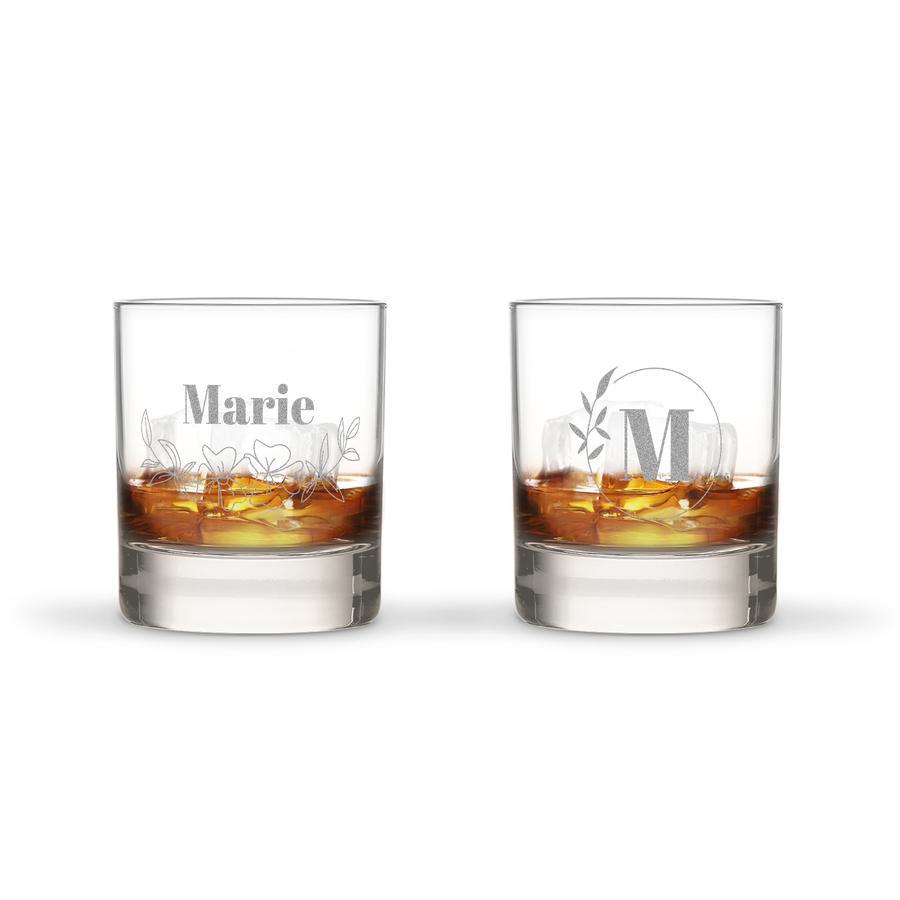 Tumbler Glas gravieren mit Name oder Text YourSurprise