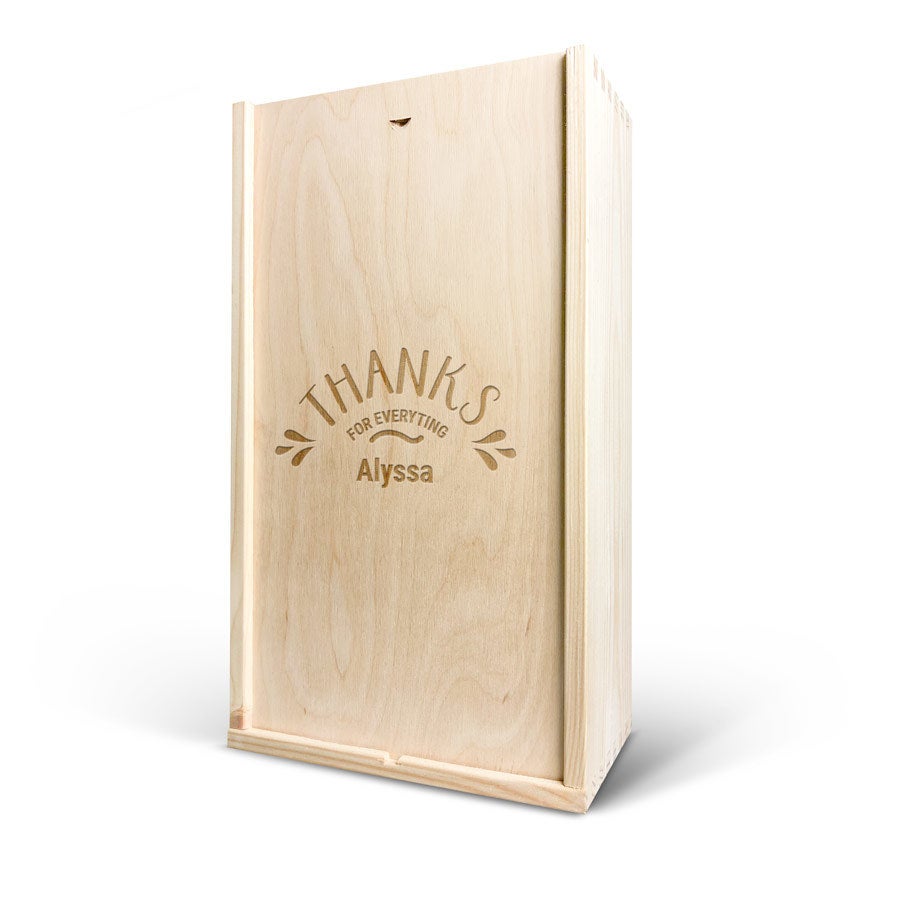 Caja de vino personalizada