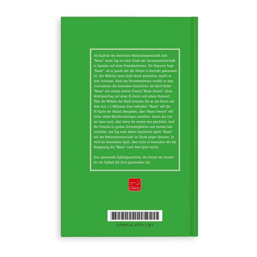 Personalisiertes Buch - Kapitän der Nationalmannschaft - WM Version- Hardcover