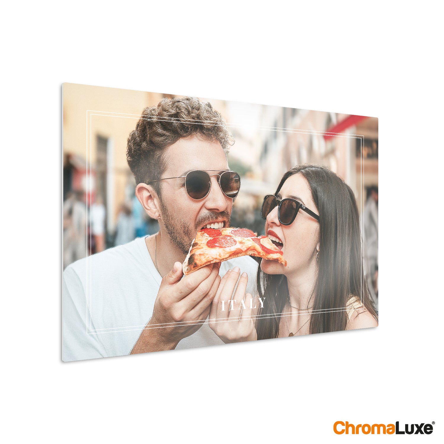 Foto op aluminium afdrukken - Wit (ChromaLuxe) - 60 x 40 cm