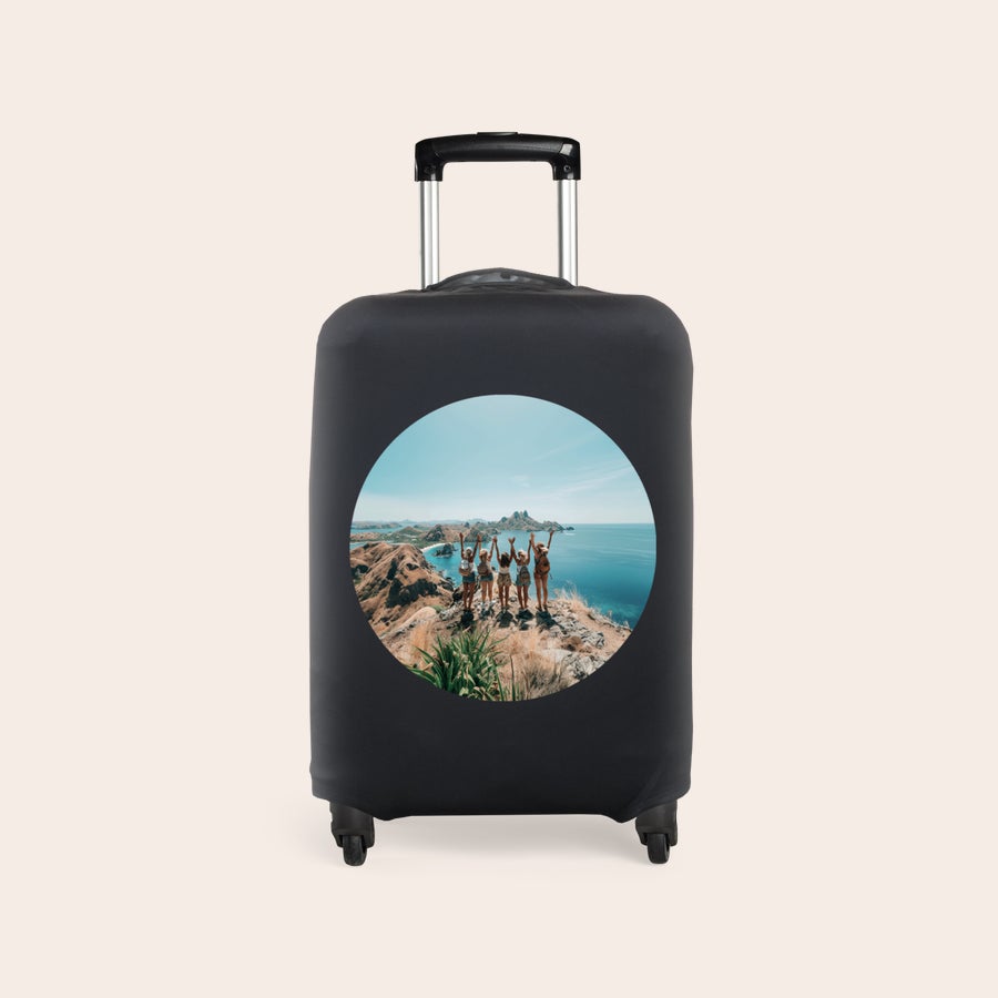 Personalised suitcase cover Personalised suitcase cover