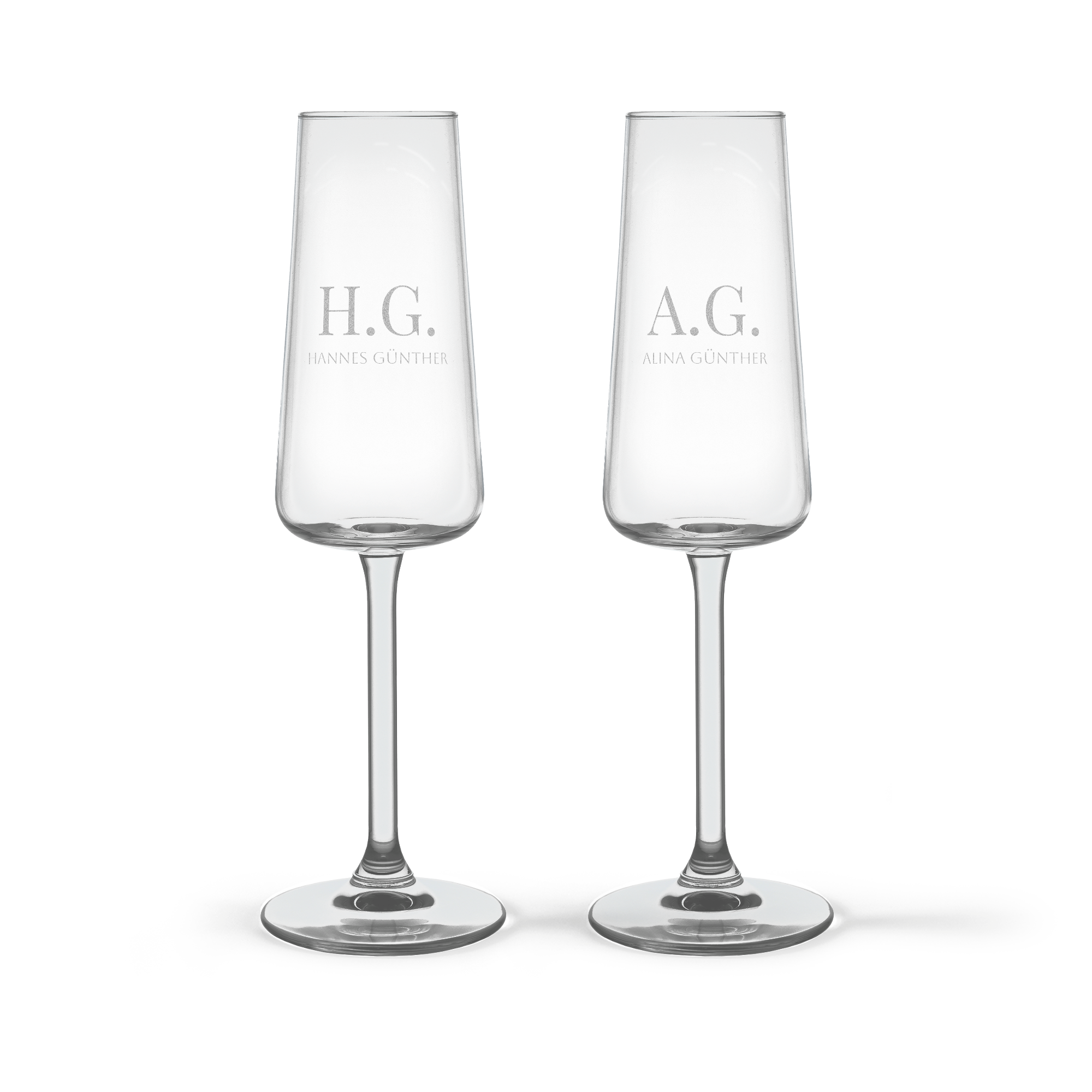 Sektgläser mit Gravur