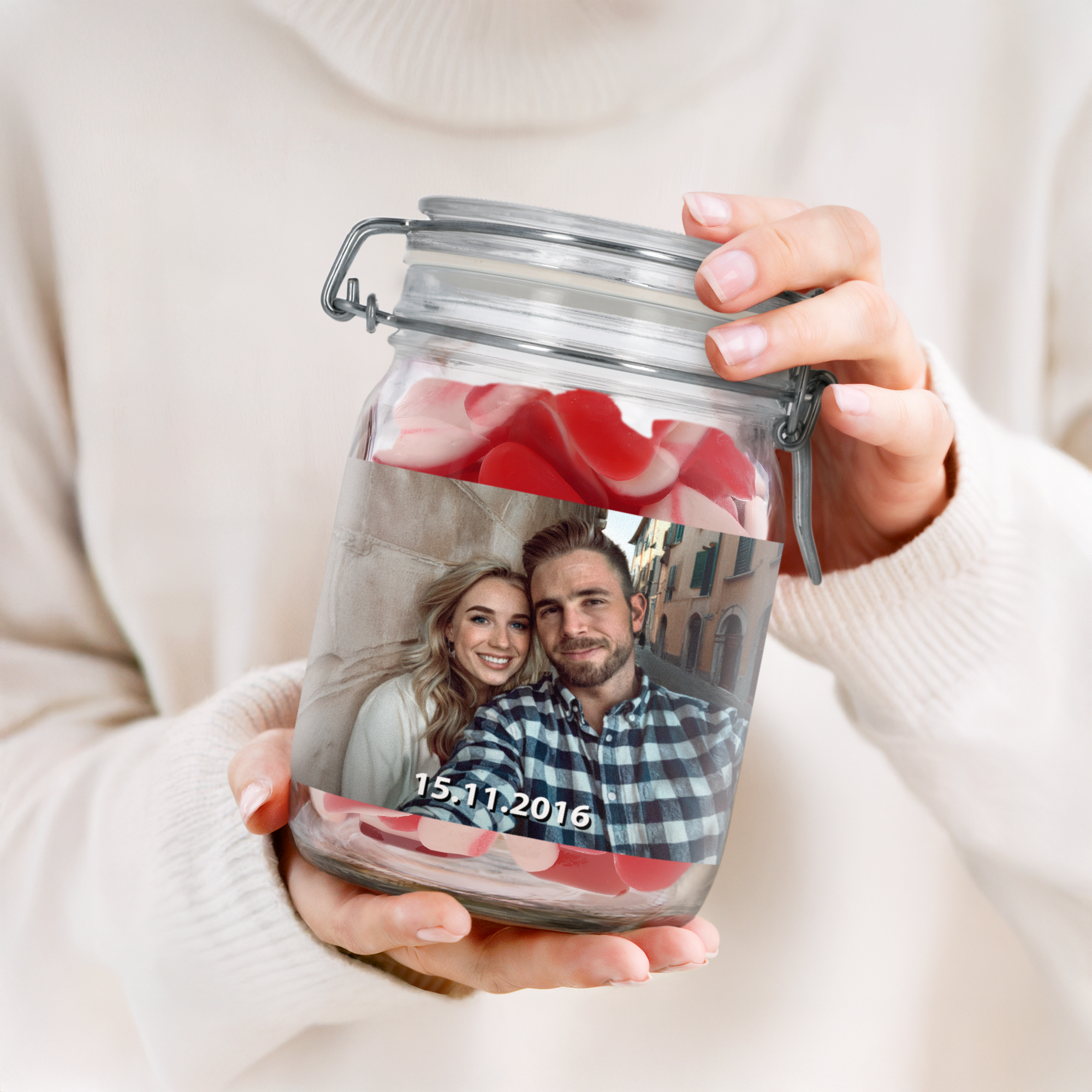 Personalised sweet jar