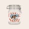 Glass jar with lid - personalised Glass jar with lid - personalised