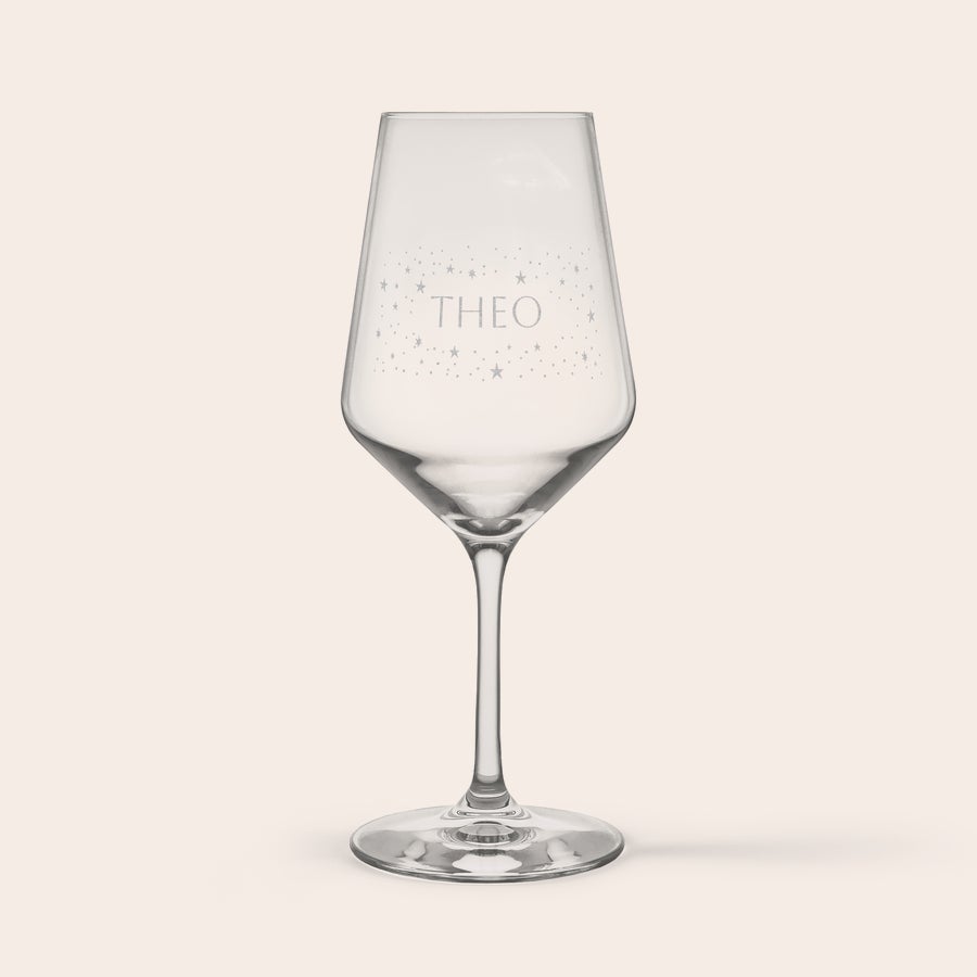 Vin adventskalender - med graverat glas Vin adventskalender - med graverat glas