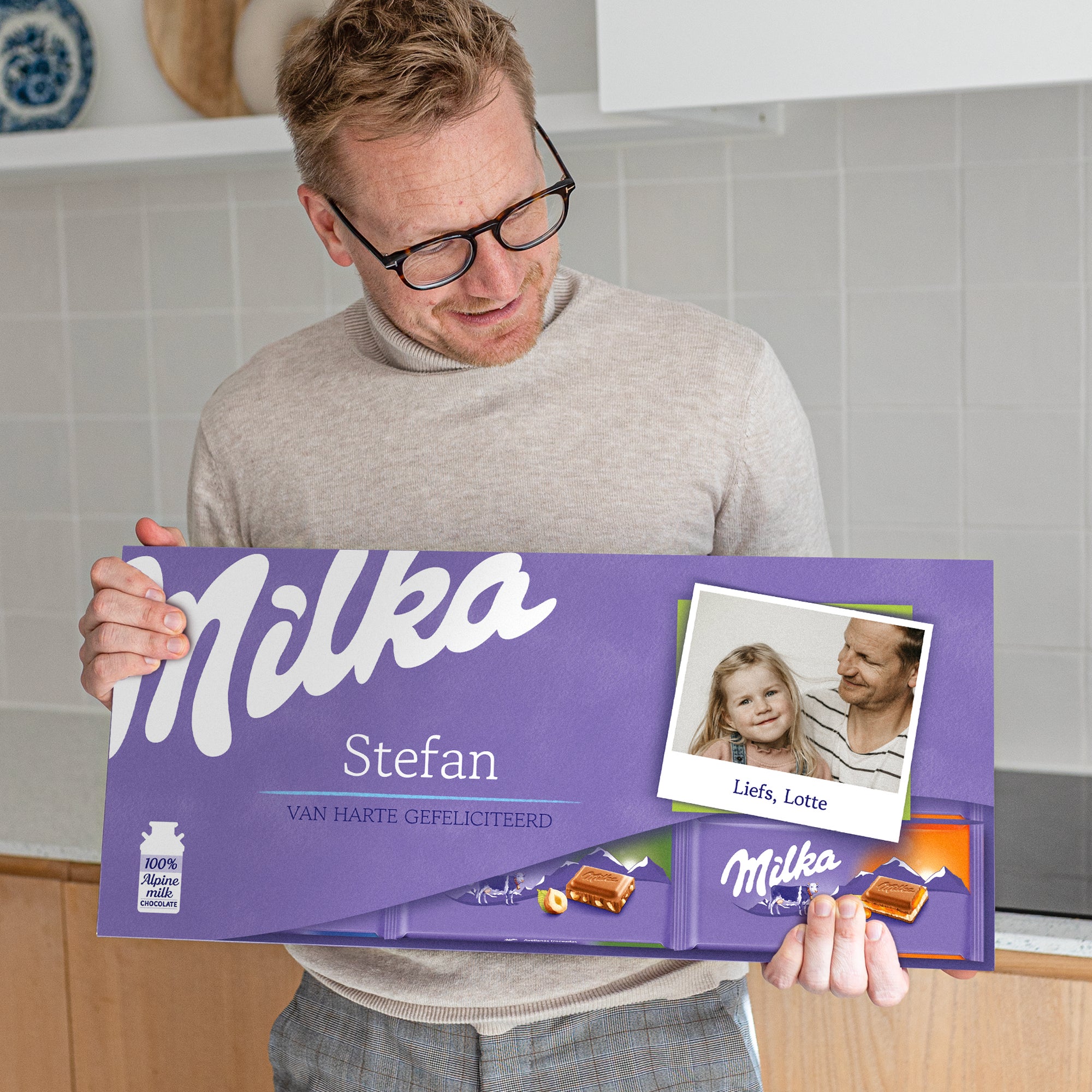 Het leukste cadeau per post: Gepersonaliseerde Mega Milka Het leukste cadeau per post: Gepersonaliseerde Mega Milka