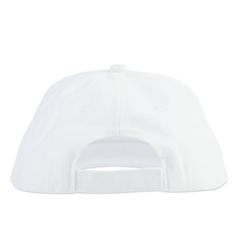 Baseball cap med tryk - Hvid