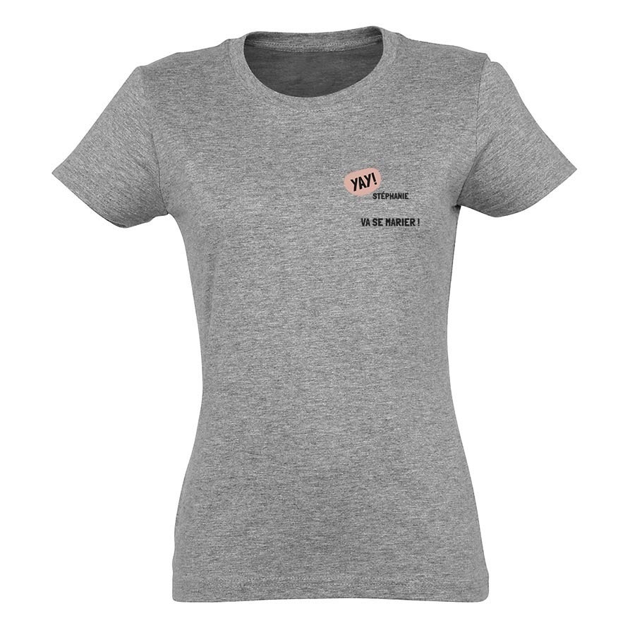 T shirt personnalisé femme