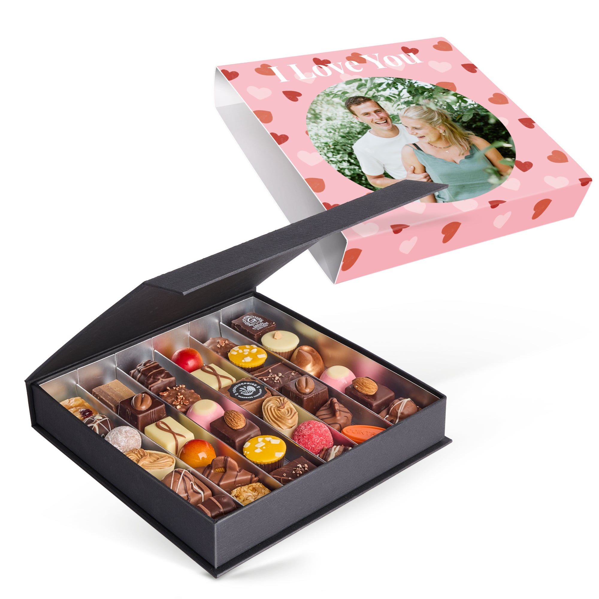 Personalised chocolate box - Deluxe - Valentine's Day - 36 pcs