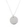 Collier prénom argent - Pendentif rond - Délicat