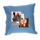 Personalizowana błękitna poduszka ze zdjęciem - Mała
